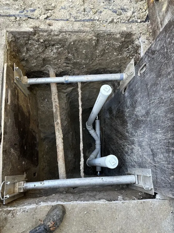 Experienced plumber completing Gas Line Repair work in Trappe